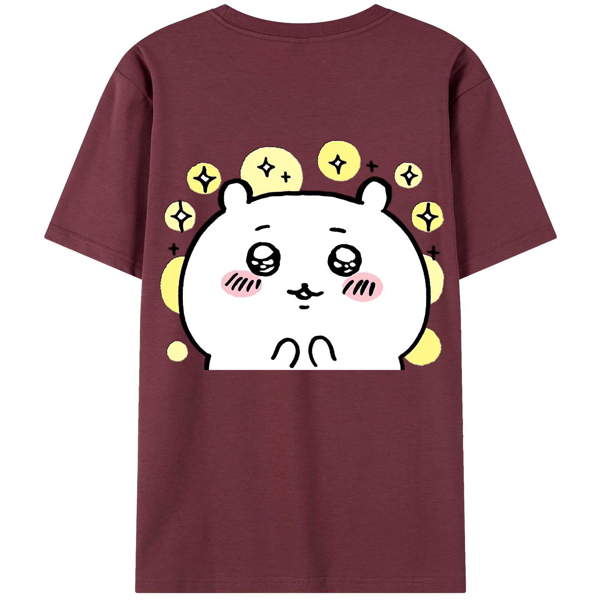 （画像用） ちいかわ ちいかわ Chii-kawa chiikawa 綿100％半袖Tシャツ（背面プリント）